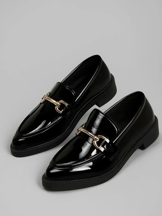 Amélie Loafer – Pointed Toe with Block Heel