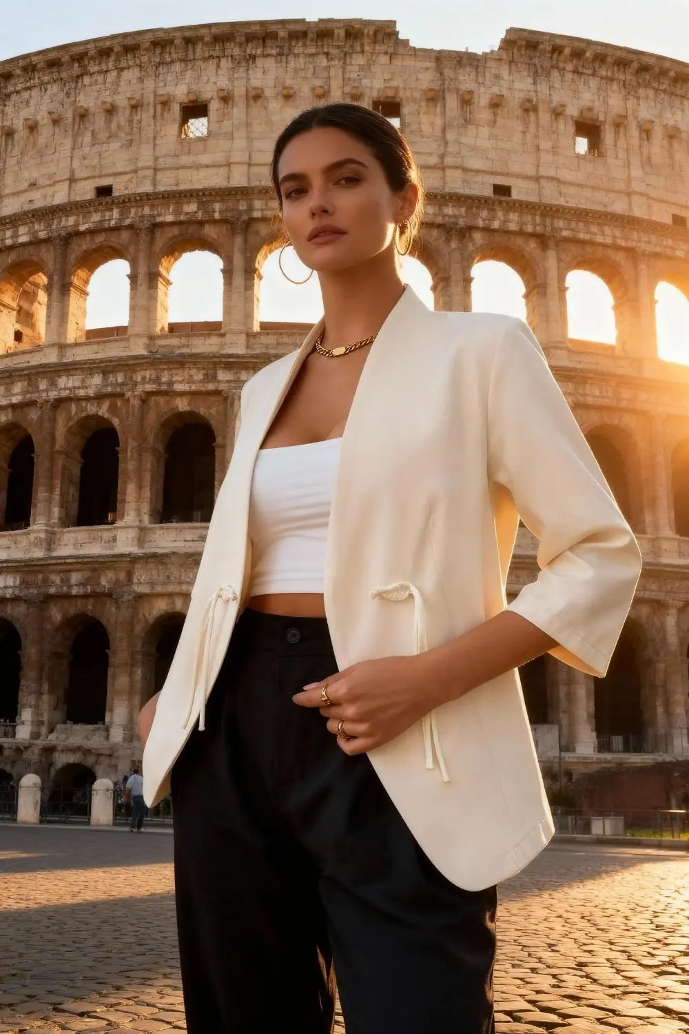 Zaynna Three-Quarter Sleeve Blazer