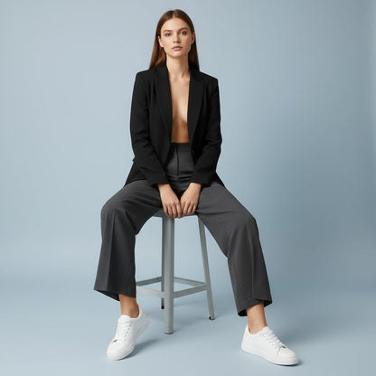 Zaynna White Casual Sneakers