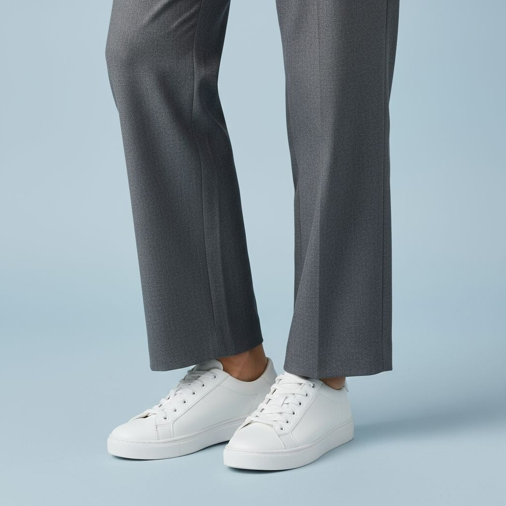 Zaynna White Casual Sneakers